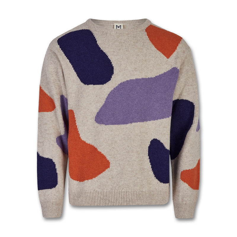 Orange/Beige/Navy