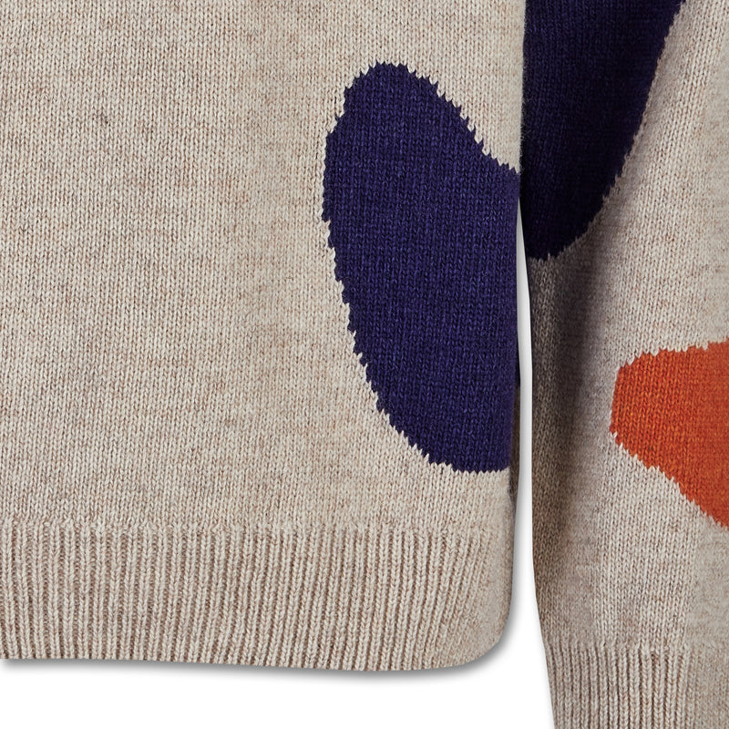 Orange/Beige/Navy