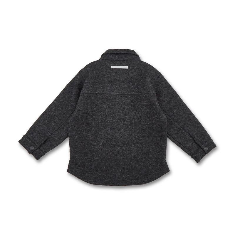 Kids oversize boiled wool shirt – Manitober