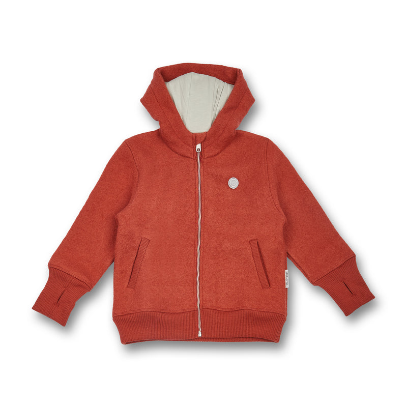 Kids boiled wool zip jacket Manitober