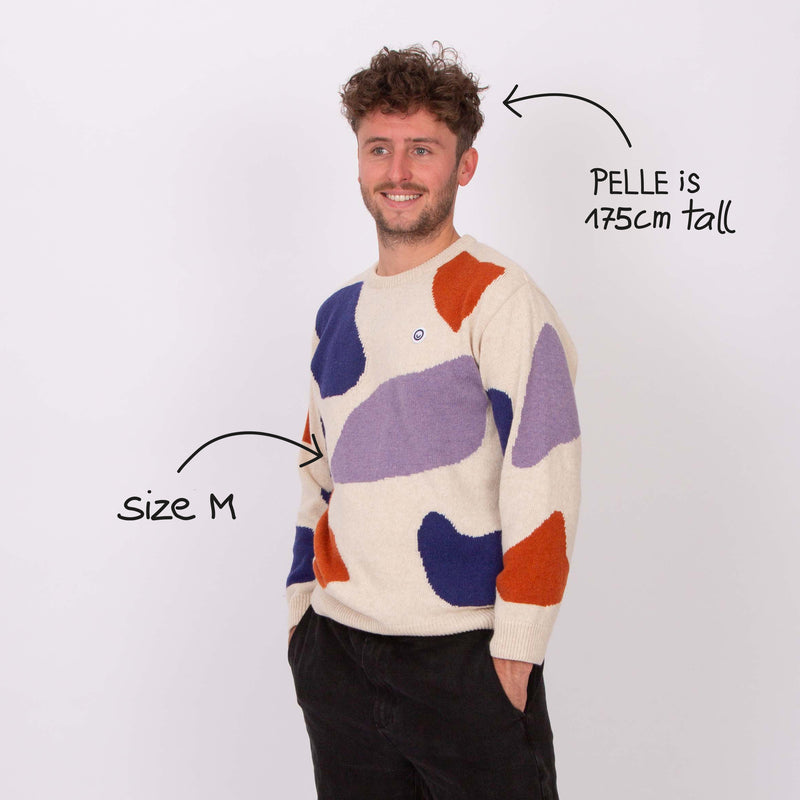 Orange/Beige/Navy