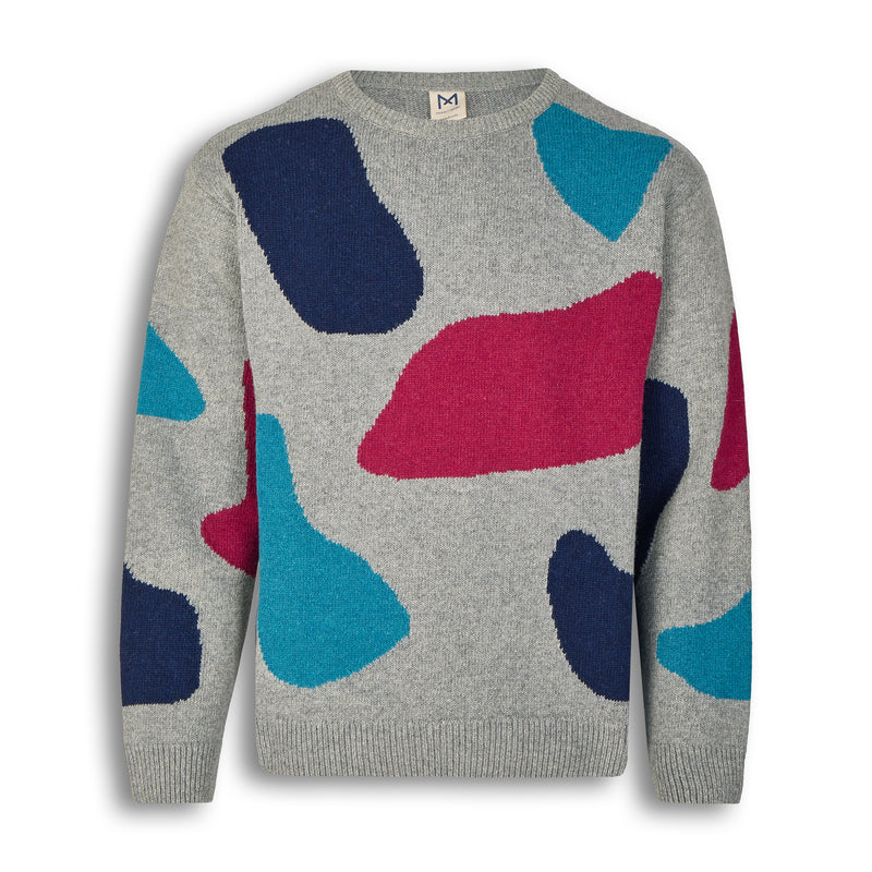 Gray/Navy/Petrol/Fuchsia