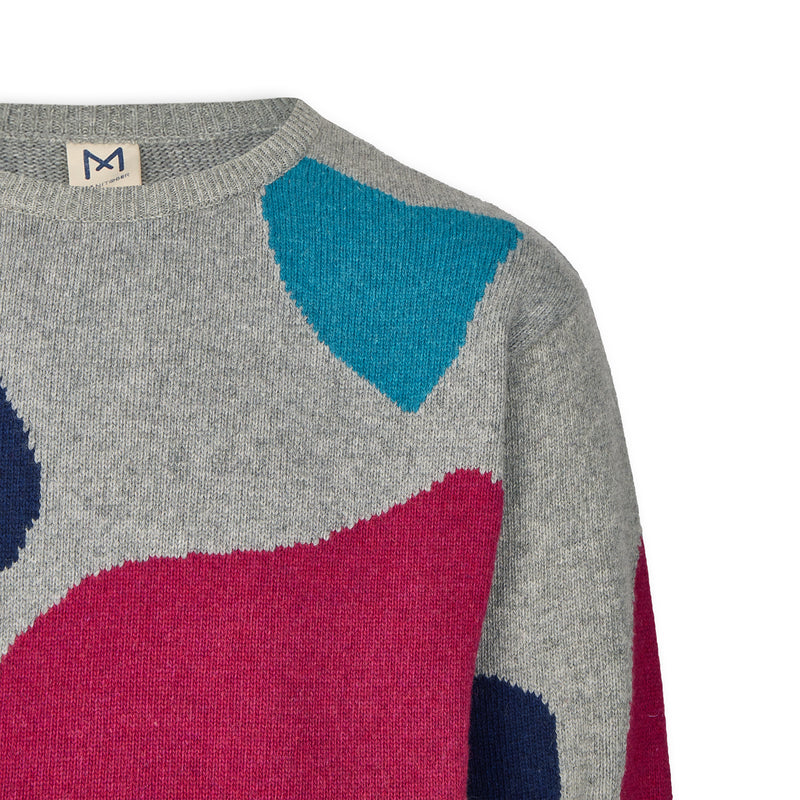 Gray/Navy/Petrol/Fuchsia