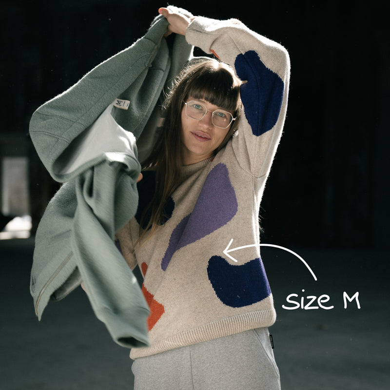 Grown-ups unisex pattern knit sweater - Manitober